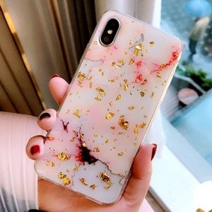 Accessories - NEW iPhone X/XS Gold & Pink Foil Marble Case Accessories - NEW iPhone X/XS Gold & Pink Foil Marble Case